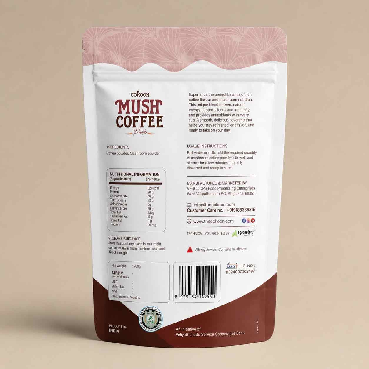 Cokoon Mush Coffee – Ginger Flavour image 2