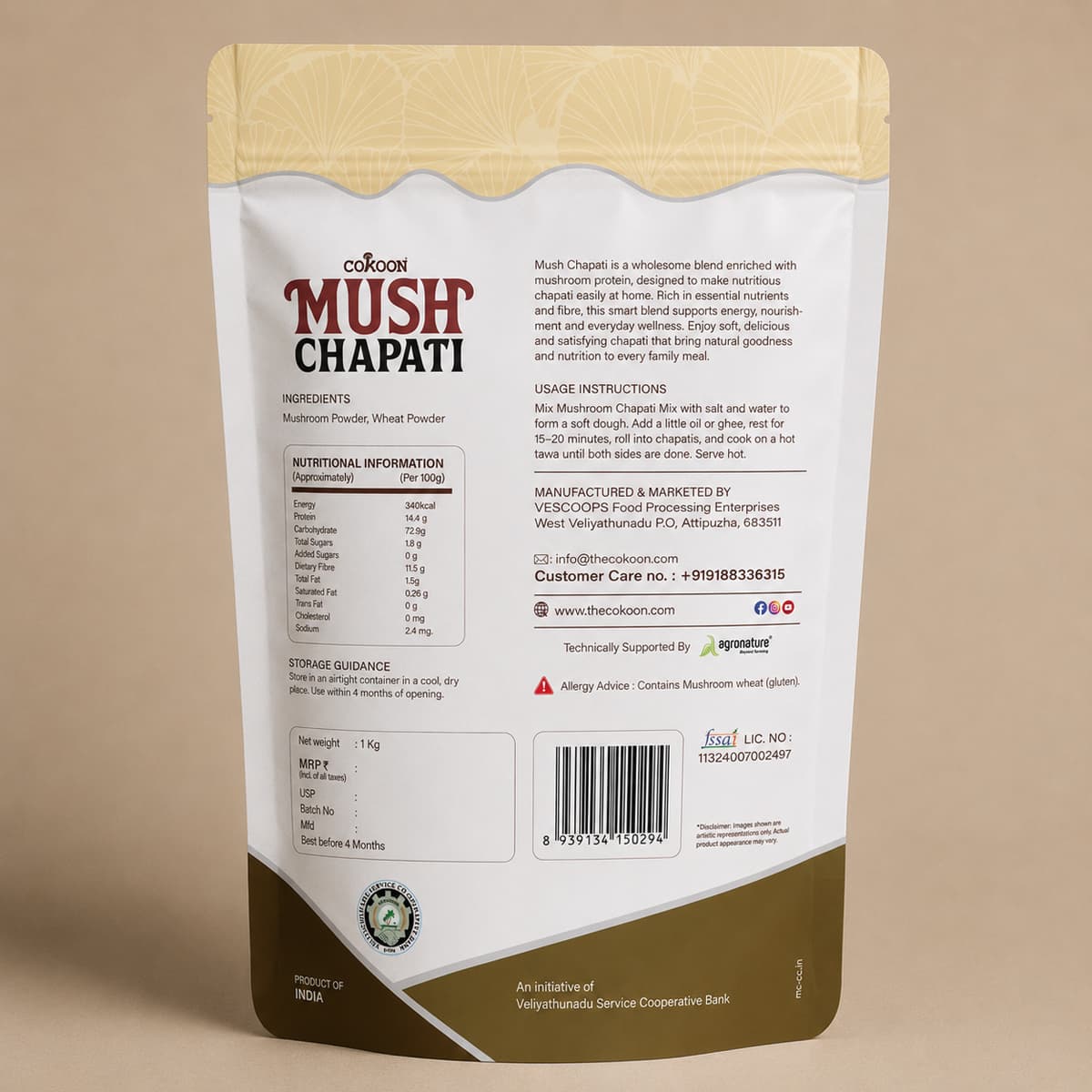 Cokoon Mushroom Chapati Mix image 2